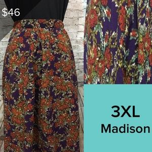 LuLaRoe Madison Pleated Skirt with Pockets 3XL NWT